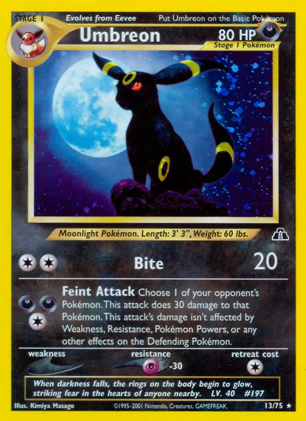 neo discovery pokemon card list Complete Master Set (75/75) 2001 2000 Pokemon Neo Discovery Set: