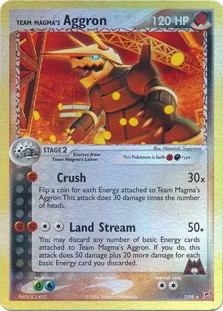 team magma pokemon cards Magma's Groudon EX #15 EXTENDED ART Raycardza Holo Rare Card Type Team Magma's Great Ball 031