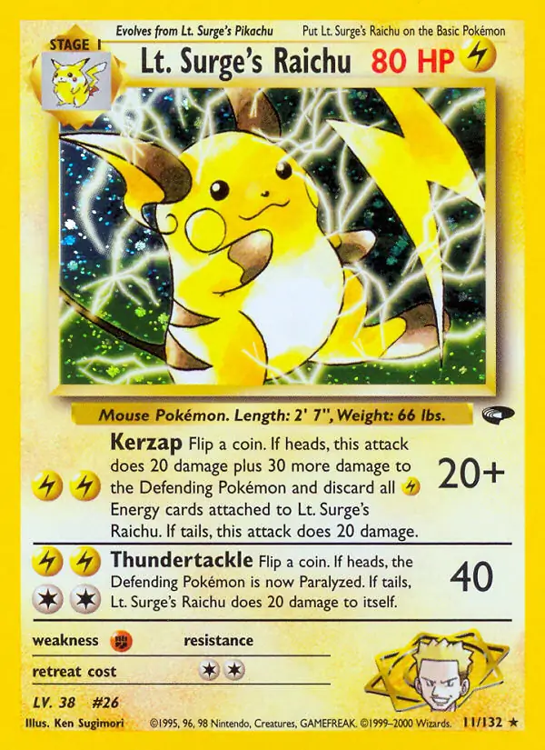 Lt. Surge's Raichu 