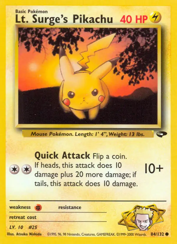 Lt. Surge's Pikachu 