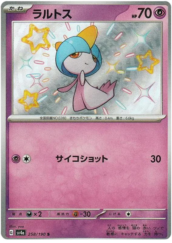 Tarsal Ralts 258/190