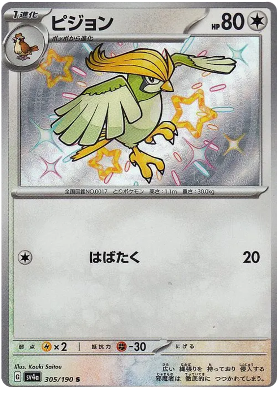 Roucoups / Pidgeotto 305/190