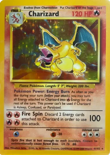 Charizard (1999-2000 4th print) 