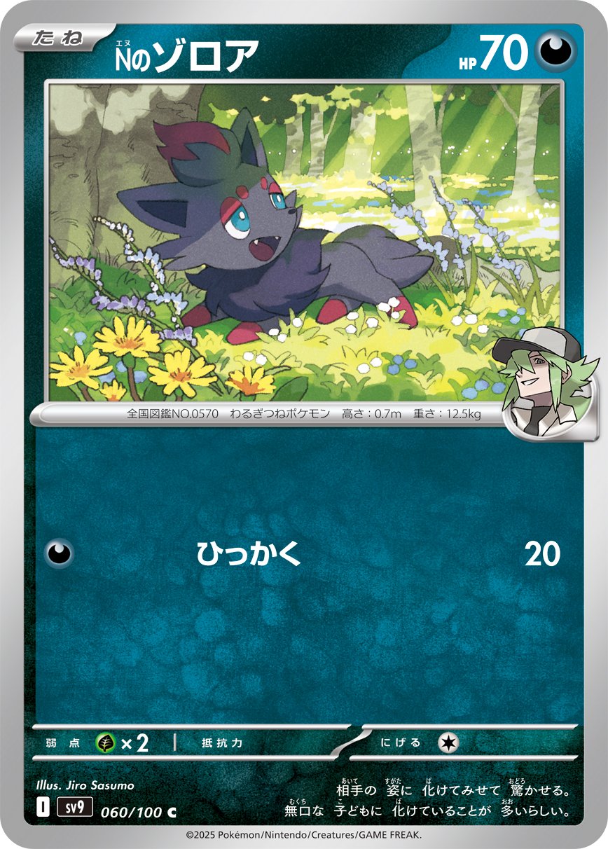 N's Zorua 060/100 — Battle Partners