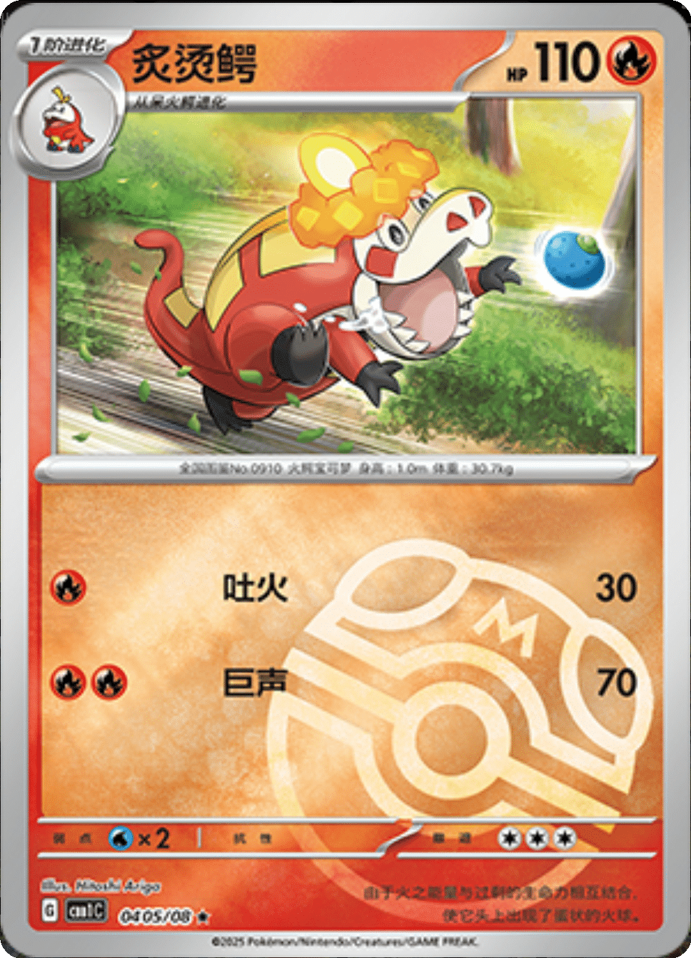 Crocalor (Master Ball Pattern) 0405/08 — Gem Pack