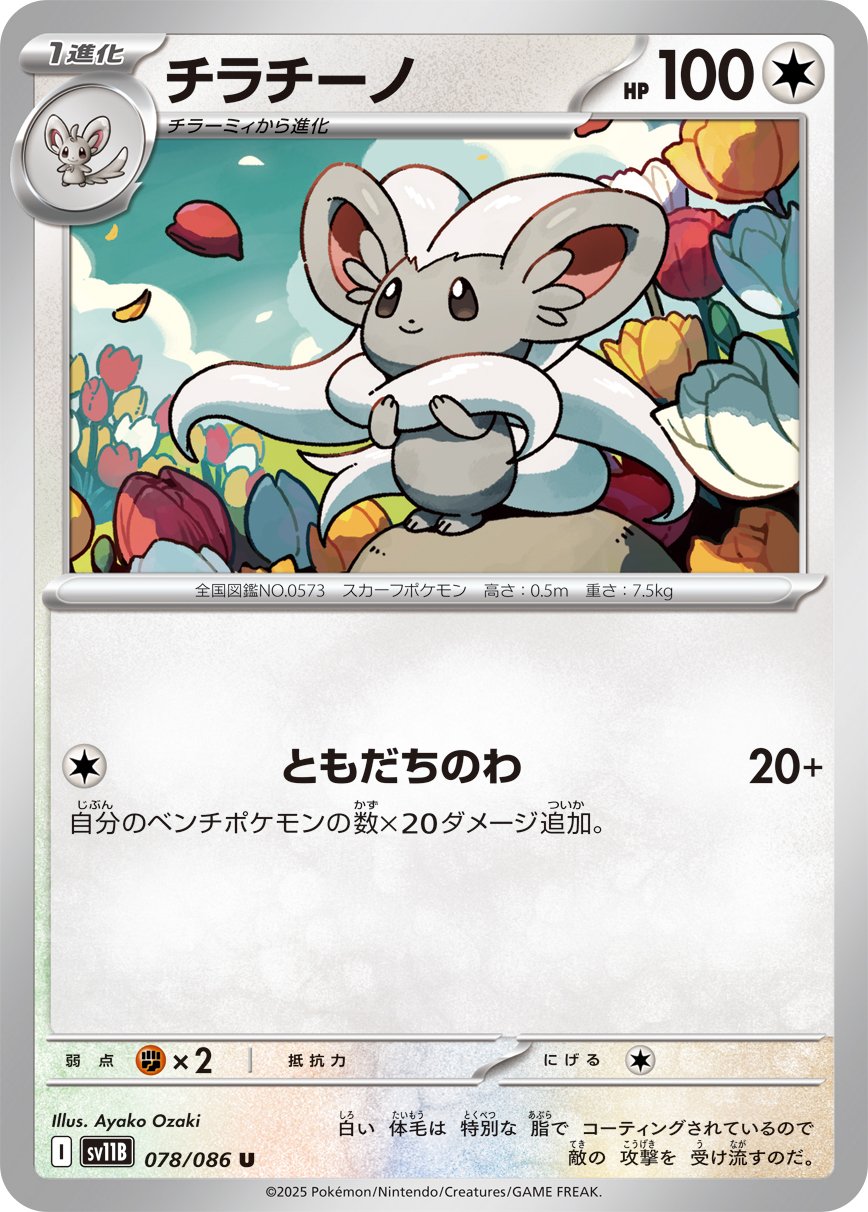 Cinccino (Master Ball Pattern) 078/086 — Black Bolt