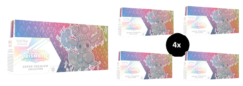 Prismatic Evolutions Super-Premium Collection case 
