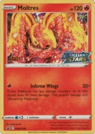 Moltres [Staff] SWSH185 — Sword & Shield Promo