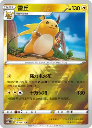 Raichu 045/132 — Nine Colours Gathering (Friend)