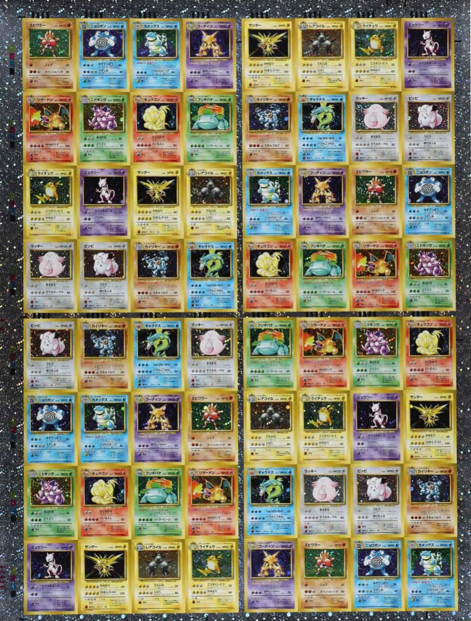 Base Set Uncut Sheet (JP)