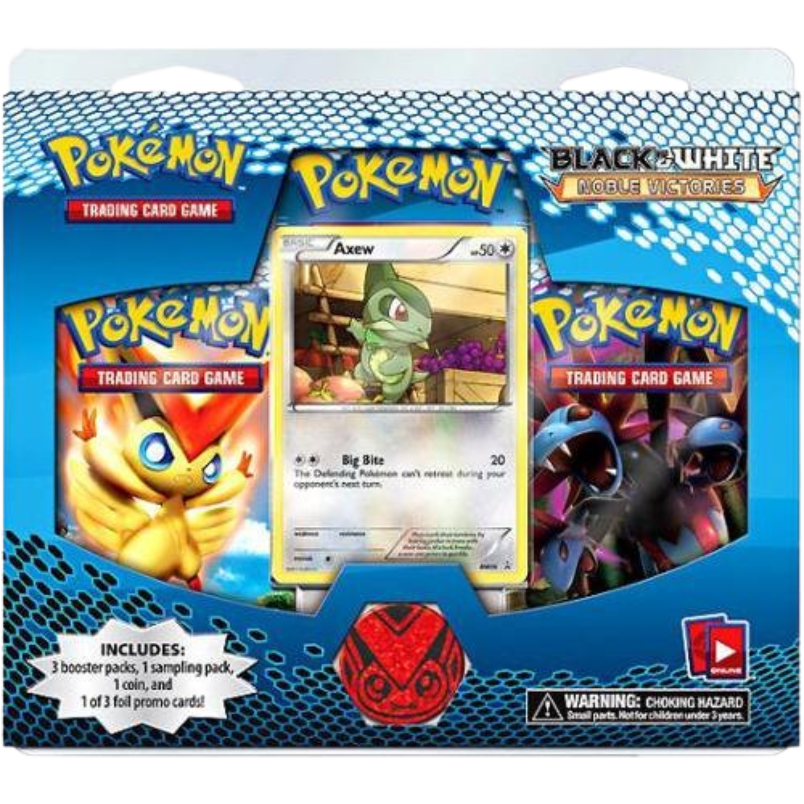 Black & White Noble Victories Blister Triple Pack [Axew]