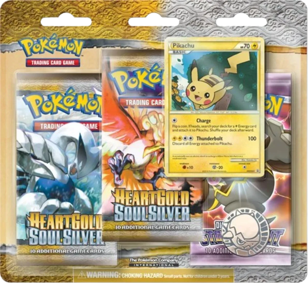 HeartGold & SoulSilver 3-Pack Blister (Pikachu Promo)