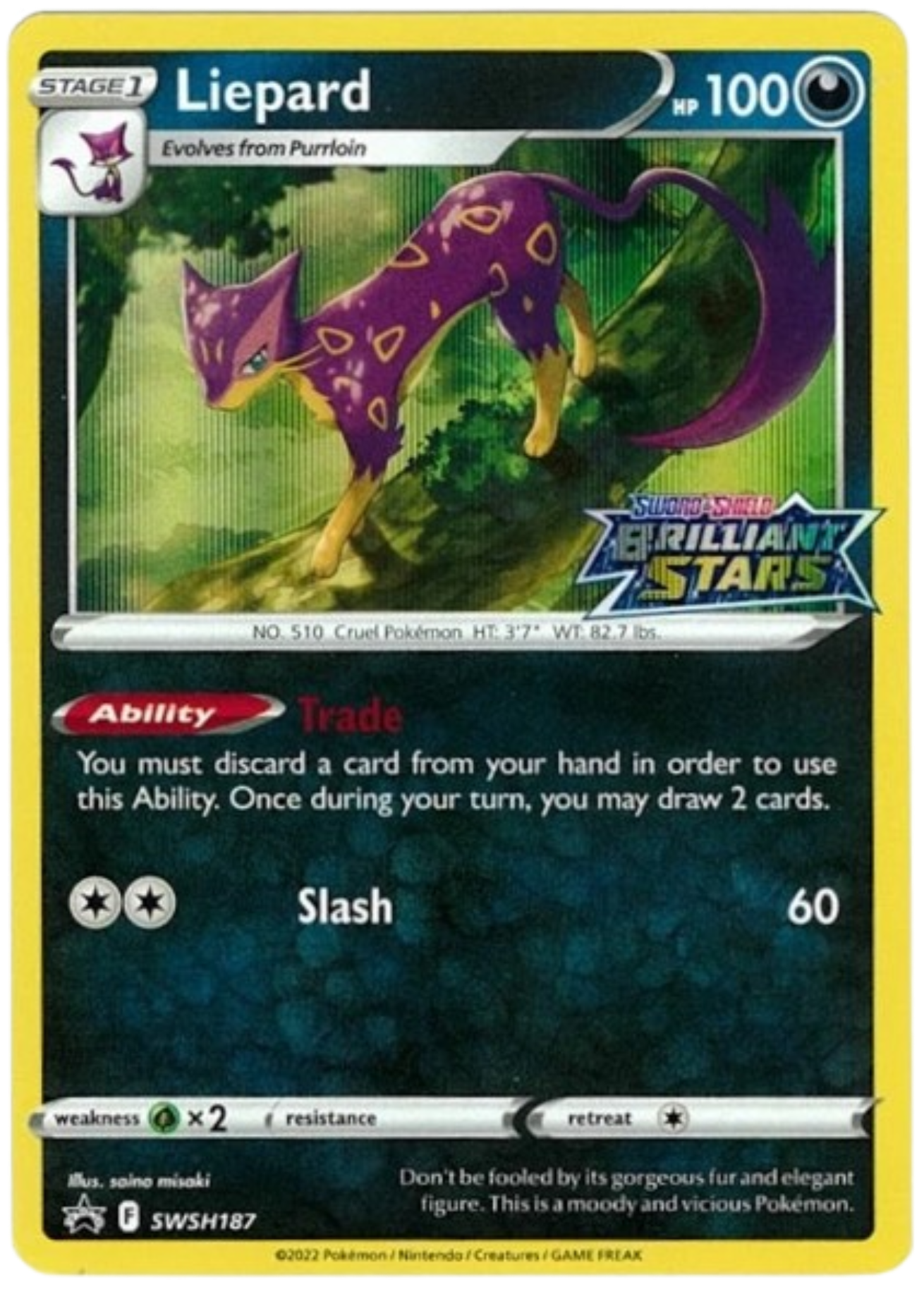 Liepard [Staff] SWSH187 — Sword & Shield Promo