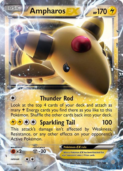 Ampharos EX 27 — Ancient Origins