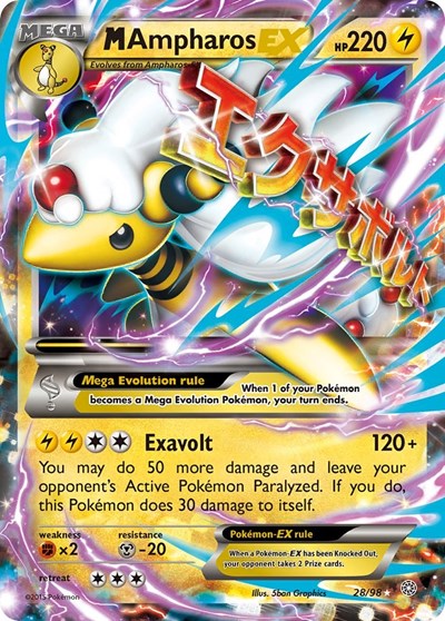 M Ampharos EX 28 — Ancient Origins