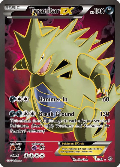 Tyranitar EX (91 Full Art) 91 — Ancient Origins