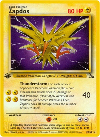 Zapdos (30) 30 — Fossil