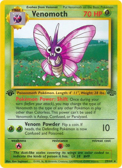 Venomoth - 29 - Jungle Pokemon - Collectr