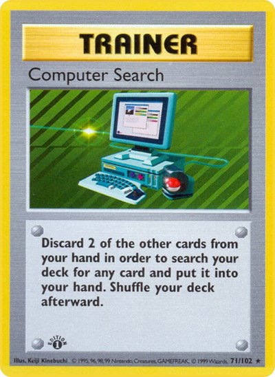 Computer Search 71 — Base Set (1st Edition & Shadowless)