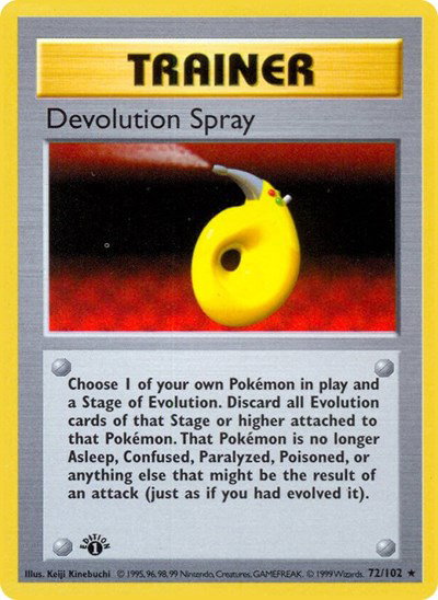 Devolution Spray 72 — Base Set (1st Edition & Shadowless)
