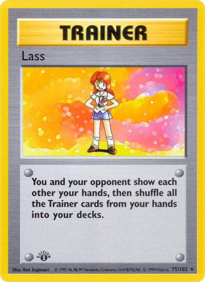 Lass 75 — Base Set (1st Edition & Shadowless)