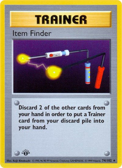 Item Finder 74 — Base Set (1st Edition & Shadowless)