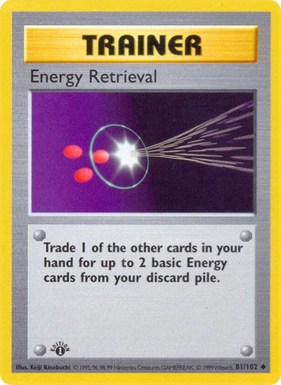 Energy Retrieval 81 — Base Set (1st Edition & Shadowless)