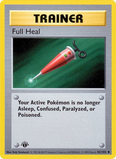 Full Heal 82 — Base Set (1st Edition & Shadowless)