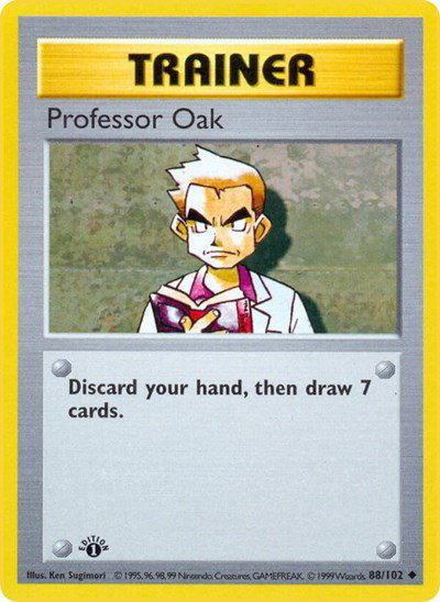 Professor Oak 88 — Base Set (1st Edition & Shadowless)