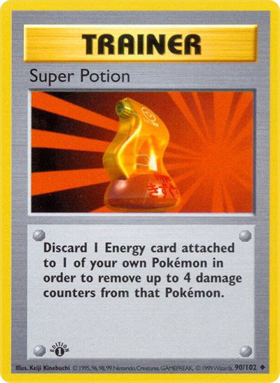 Super Potion 90 — Base Set (1st Edition & Shadowless)