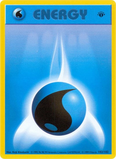 Water Energy 102 — Base Set (1st Edition & Shadowless)