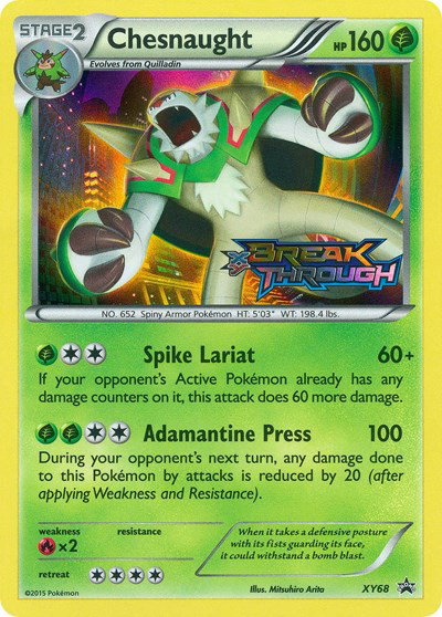 Chesnaught (Prerelease) XY68 — XY Promos