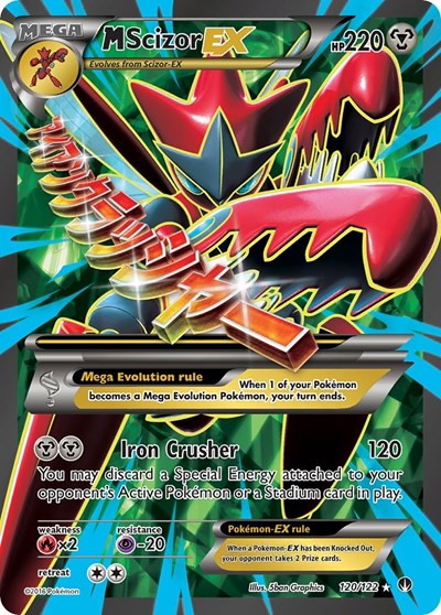 M Scizor EX (Full Art) 120 — BREAKpoint