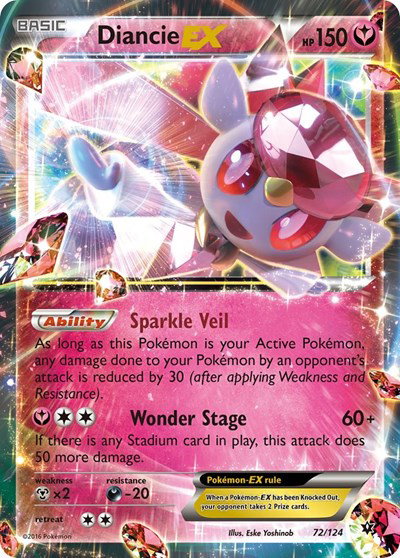 Diancie EX 72 — Fates Collide