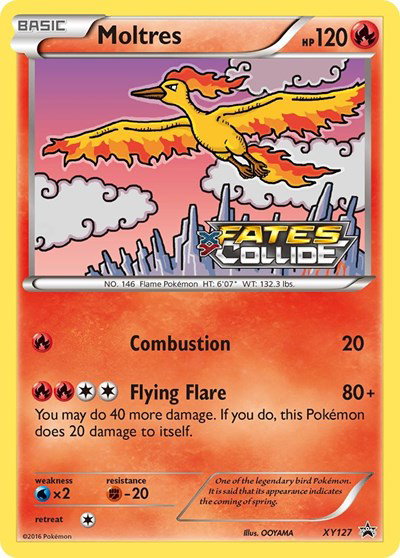 Moltres (Prerelease) XY127 — XY Promos