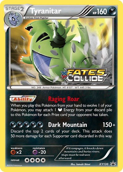 Tyranitar (Prerelease) XY130 — XY Promos