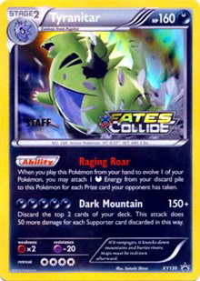 Tyranitar (Staff Prerelease) XY130 — XY Promos