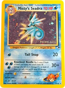 Misty's Seadra (Prerelease) 009/132 — WoTC Promo