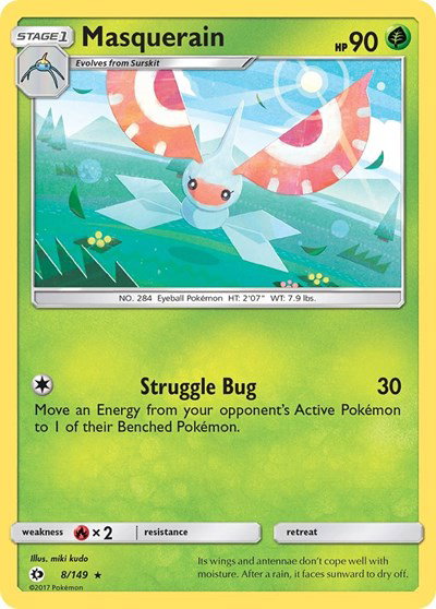 Masquerain 8 — Sun & Moon Base Set