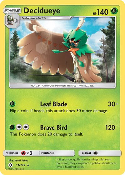 Decidueye 11 — Sun & Moon Base Set