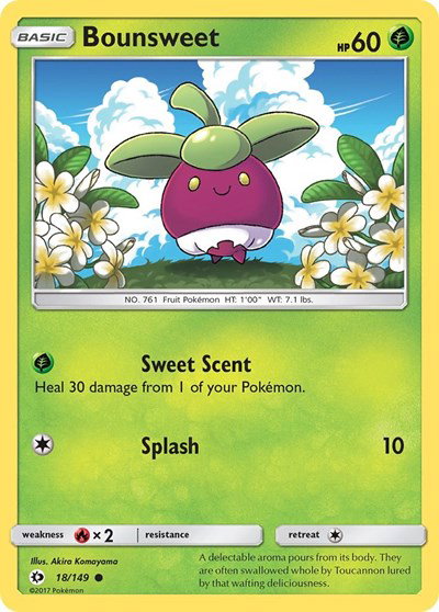 Bounsweet 18 — Sun & Moon Base Set