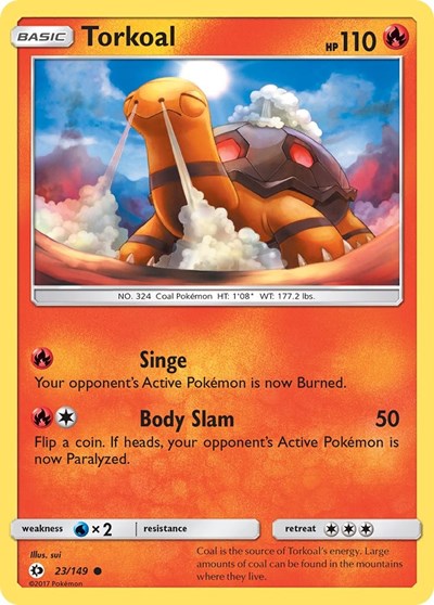 Torkoal 23 — Sun & Moon Base Set