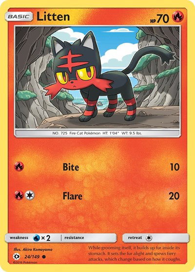 Litten 24 — Sun & Moon Base Set