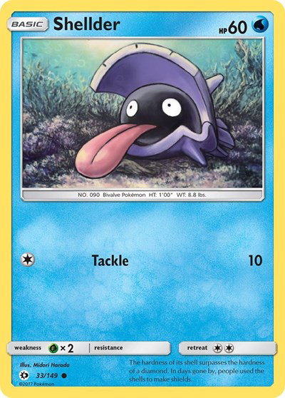 Shellder 33 — Sun & Moon Base Set