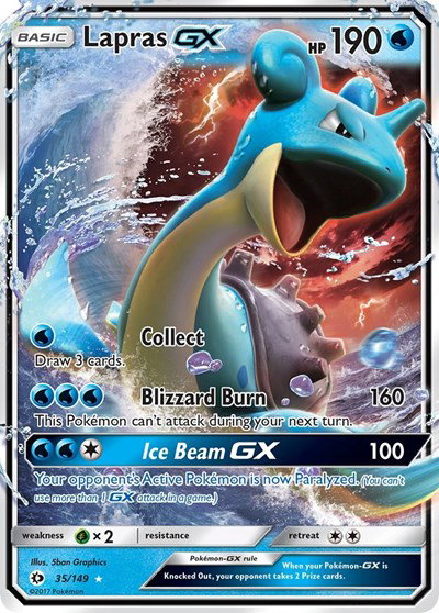 Lapras GX 35 — Sun & Moon Base Set