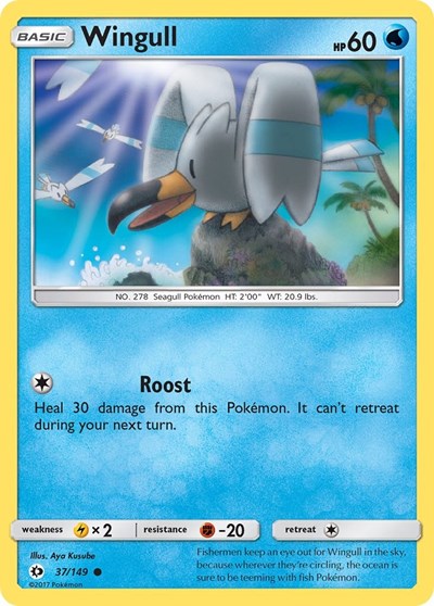 Wingull 37 — Sun & Moon Base Set
