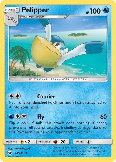 Pelipper 38 — Sun & Moon Base Set