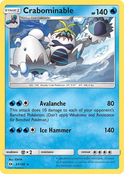 Crabominable 43 — Sun & Moon Base Set