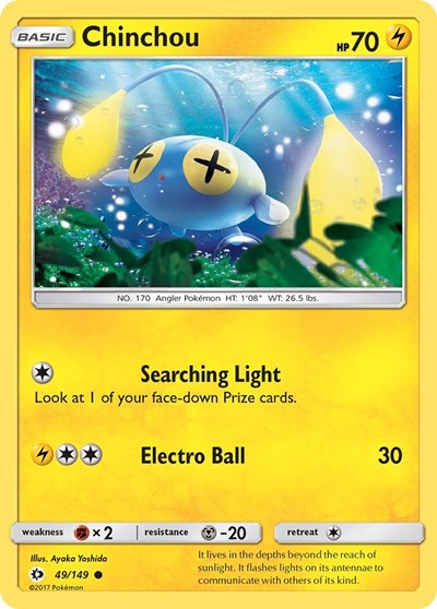 Chinchou 49 — Sun & Moon Base Set