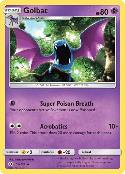 Golbat 55 — Sun & Moon Base Set
